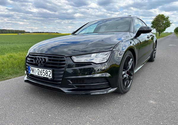 Audi A7 cena 155000 przebieg: 72000, rok produkcji 2017 z Sieraków małe 781